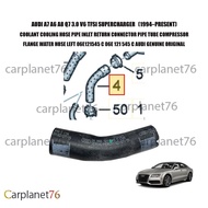 AUDI A7 A6 A8 Q7 3.0 V6 TFSI SUPERCHARGER COOLANT HOSE INLET RETURN CONNECTOR PIPE TUBE COMPRESSOR F