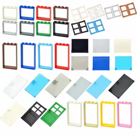 DIY Thick Window Door FrameBuilding Blocks Bricks 1x4x6 Educational Creative Compatible 60596 60616 