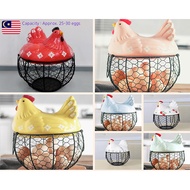 Ceramic Egg Basket / Bekas Telor Bentuk Ayam / Bekas Simpanan Telur Ayam Bawang Halia Kentang / Bakul Seramik