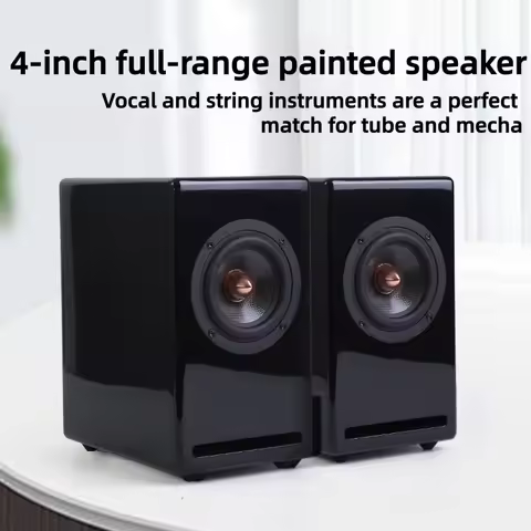 G1Pro 4Inch Carbon Fibre Full-range Paint Home Audiophile Passive Speakers HIFI Passive Bookshelf Sp