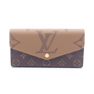 【二手】LOUIS VUITTONPortefeuille Sarah 雙折長款皮夾 M80726 PVC 塗層帆布 Portefeuille Sarah 女士二手 A