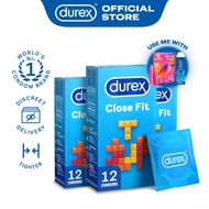 [Bundle of 3] Durex Close Fit Condoms (Tighter) | Pack of 3 For Men | 49mm