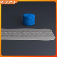 MISSYU Clay Stamp Roller Geometric Flower Patterns Relief Rolling Tool Ceramic Clay Texture Wheel Cl