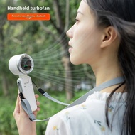 n607 mini handheld foldable high-speed turbo fan portable outdoor hanging neck fan