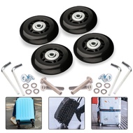 LY Luggage Suitcase Replacement Wheels OD 36-50mm Axles Deluxe Black with Screw Suitable for 18-26 i