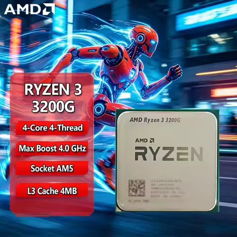 100% Brand New and Original AMD Ryzen 3 R3 3200G Processor 3.6GHz Quad-Core 65W AM4 CPU the Best Ent