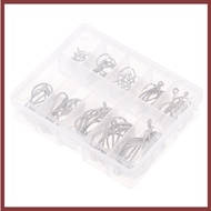 [DT] 100pcs/box Fishing Hooks Carbon Steel Single Circle Fishhook Fishing Accessories [TH]