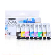 Art Rangers ชุดสีอะคริลิค ปลอดสารพิษ 8pcs 22ml ชุดสีอะคริลิค Acrylic Colour Pastel Paint acrylic pai