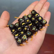 Wenwan Dzi Beads Sun Moon Stars Back Cloud Accessories Coconut Dzi White Jade Star Moon Bodhi Beads 