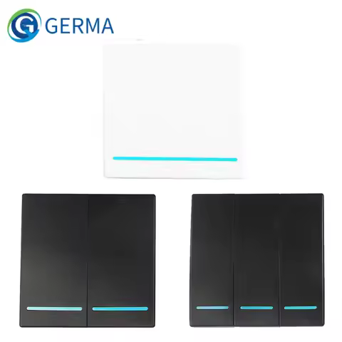 GERMA 1/2/3 Gang RF 433Mhz Smart home Push Wireless Switch Light Remote Control Wall Button Ceiling 