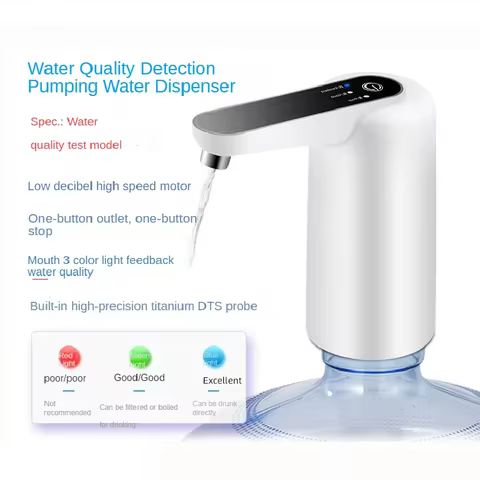 Pump Dispenser for Bottled Gallon Water Quality Detect Garrafon 4.5L- 19 L 20 Liters Drinking Campin