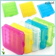 ESPOIR 4 AA AAA Coloful Rechargeable Battery Container Organizer Battery Holder Storage