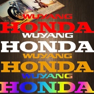 Wuyang Honda  Logo Reflective Sticker Motorcycle Car Waterproof Decor Motor Bike Body Windshield Fender Decal Accessories