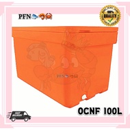 100L F-Series Cooler box(Model: OCNF)Ice box/Ice bucket/Tong ais/Plastic Ice Tong Double-walled Polyethyle