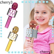 CHERRY Voice Changing Microphone, Reverb Sound Effects Portable Wireless Karaoke Microphone, USB Cha