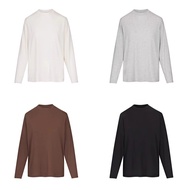 Skims Relaxed Cotton Long-Sleeved T-Shirt with Dropped Shoulder