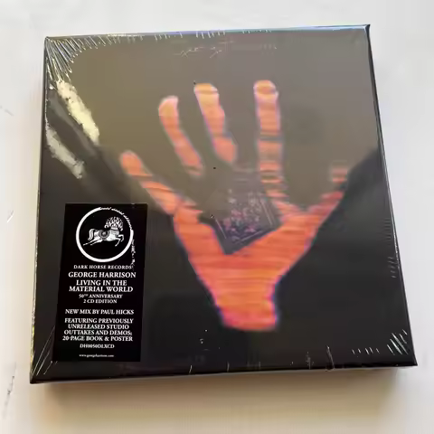 Rock George Harrison Music CD Living in the Material World 50th Anniversary Album 2pcs Music Record 