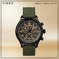 TIMEX Expedition Field Chronograph Quartz Men's Watch Green Black Outdoor Style