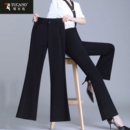 Spring Autumn Flared Pants Women High Waist Casual Women Pants All-Match Flared Pants Women Long Pan