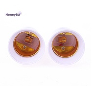 honeybee1 2Pcs E14 To E27 E14-D27 Adapter Conversion Socket Fireproof Plastic Converter Socket Bulb 