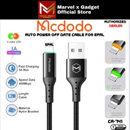 MCDODO Auto Power Cut Off Cable CA 7410 7411 4600 3050 USB A Type C Charging & Data Synchronization