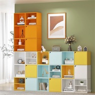 With Bookcase Floor Integrated Study Combination Cabinet Locking Bookcase Glass Door Cabinet Lattice