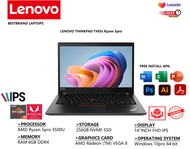 Laptop Lenovo Thinkpad T495s AMD Ryzen 5 PRO 3700U TOUCHSCREEN WINDOWS 11PRO BERGARANSI.