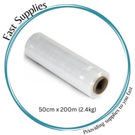 [LOCAL SELLER] Stretch Film/Shrink Wrap (Clear)/(Black) - 50cm width x 200m