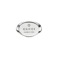 Gujia GUCCI GUCCI Trademark Series Oval Ring 925 Silver Unisex Gift