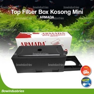 Empty filter box Empty Gutter aquarium 30-60 cm top filter mini Small Size