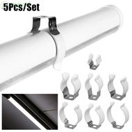 MAYWI 5Pcs Lamp Tube Clip, Fixing Clips With Rubber Protection Spring Terry Clip,  Clamp Holders T3/
