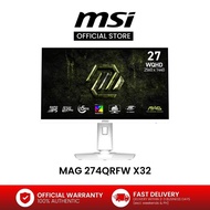 MSI MAG 274QRFW X32 – 27" QHD Rapid IPS 320Hz – 0.5ms – G-SYNC Gaming Monitor