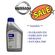 Nissan ATF Matic J Auto Transmission Fluid 1 Liter Nissan Elgrand E51 Fairlady Murano Navara D40