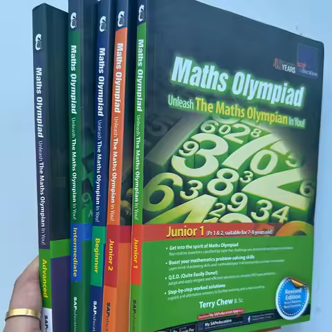 5 Books/set SAP Maths Olympiad Primary School Mathematical Thinking Training Exercise Math Questions
