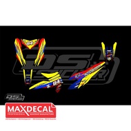 MERAH 67 Decal Sticker Yamaha X ride XRIDE Yellow Red