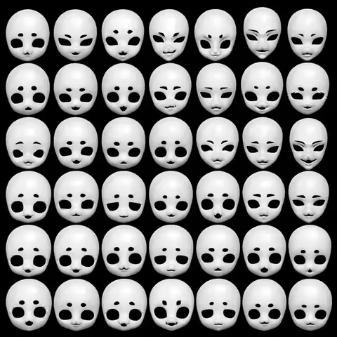 Kemono Kigurumi Headbase Mask Fursuit Mask Cosplay Fursuit Resin Furry Costumes Accessories