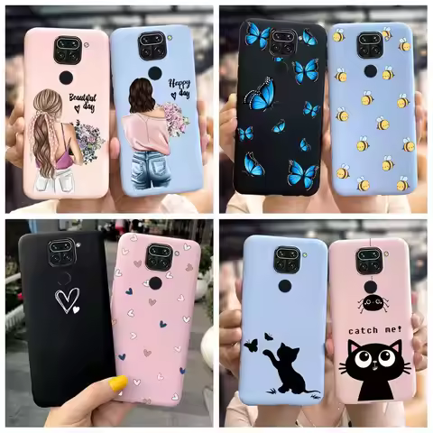 For Redmi Note 9 Case Soft TPU Cartoon Pattern Silicon Cover Phone Cases For Xiaomi Redmi Note 9 Not
