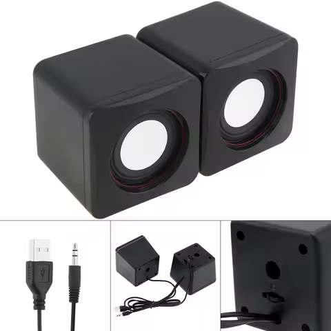 101Z 6W USB 2.0 Mini Portable Speakers Computer Soundbox with 3.5mm Stereo Jack and USB Powered for 