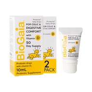 BioGaia Newborn Vitamin D Lactobacillus Probiotics 10ml 1+1