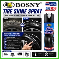 BOSNY High Gloss Tire Shine Coating Spray Tire Shine Cleaning Vehicle Tyre Gloss Spray (MADE IN THAI