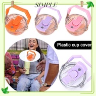 SIMPLESHOP Bottle Lid, Replacement Multicolor Cup Lid, Portable Transparent Splash Spill Proof Therm