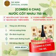 COMBO 6 CHAI Nước Cốt Trái Nhàu Cà Mau SK Noni Juice Premium 750 ml