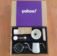 [官方定價$868] 全新 Minos X Yahoo H92手搖磨豆咖啡機 連 手沖壺 矽膠濾杯 玻璃分享壺 濾紙 手沖咖啡套裝