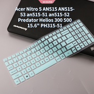 Silicone Laptop Notebook Keyboard Cover Sticker for Acer Nitro 5 AN515 AN515-53 an515-51 an515-52 Predator Helios 300 500 15.6" PH315-51 Notebook Protector Sticker Film Sk