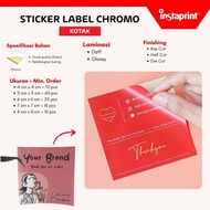 Food Label chromo sticker, box cake chromo sticker, chromo label label sticker