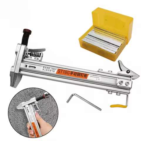 Manual Steel Nail Gun ST18 Semi Automatic Cement Nail Gun Wire Slot Nailing Device Nailing Machine W