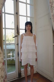 Mira Bangkok Angelica dress ชุดเดรสสีขาวทรงพองลูกไม้