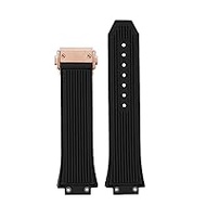 Rubber Watch Strap for Hublot Big Bang 441 Classic Fusion Strap Men Watch Band 27x17mm Convex Watch Band for Men