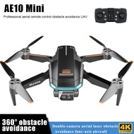 Drone 2023 AE10 Mini 8K HD Dual Camera With Optical Flow Obstacle Avoidance Professional Aerial Photography Helicopter RC Plane