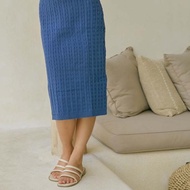 Duomo Knit Skirt - Beatrice Clothing - Denim